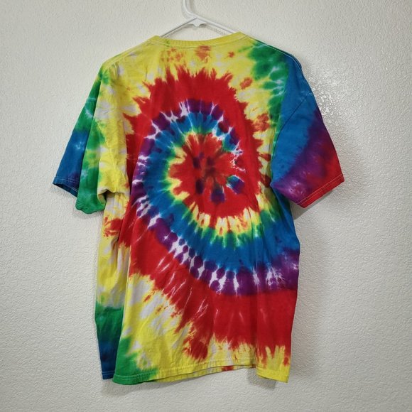 Grateful Dead Tie‎ Dye T-shirt Ripple Junction Skeleton and Roses Graphic Print - Picture 6 of 6